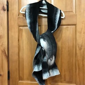 Hand made silk/wool scarf